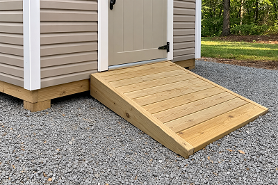 Shed ramp installations example